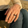 Bague de mariage personnalisée tungstène brossé