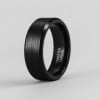 N Bague homme anneau carbure tungstene mat brosse personnalisable