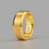 D Bague homme anneau carbure tungstene mat brosse personnalisable