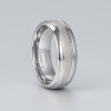 D Bague mariage personnalisable homme anneau Tungstene centre sable