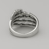 Anillo de mano de esqueleto de acero para hombre