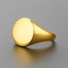 D Bague chevaliere homme femme acier poli personnalisable