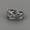 Bague homme anneau epine gothique