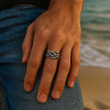 Bague homme anneau epine gothique