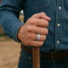 Bague argent anneau tournant celtique anti-stress