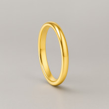 Anillo de tungsteno, anillo fino y liso.