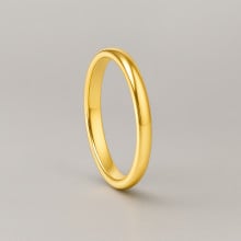 Anello in tungsteno sottile anello liscio