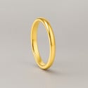 M Bague tungstène anneau fin lisse