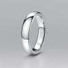 M Bague tungstène alliance 4mm lisse