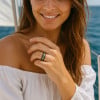 Personalisierter Ring Herren-Wolfram-Opal-Holzring