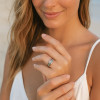 Bague personnalisee homme anneau tungstene bois nacre a graver