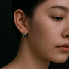Boucles d'oreille argent Bali homme femme creoles hoop