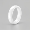 B4 Bague personnalisee alliance dome ceramique noire