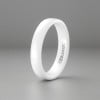 B4 Bague personnalisee alliance dome ceramique noire