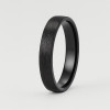 8mm Bague mariage ceramique dome brosse personnalisable