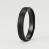 8mm Bague mariage ceramique dome brosse personnalisable