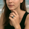 8mm Bague mariage personnalisee homme tungstene nacre abalone