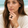 Bague personnalisee homme anneau tungstene ligne bois