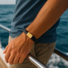 Bracelet homme cuir tresse fermoir magnétique