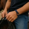 Bracelet homme corde fermoir manille marin acier