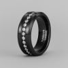 N Bague mariage tungstene zirconium finition miroir alliance personnalisable