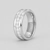 Bague mariage tungstene zirconium finition miroir alliance personnalisable