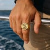 Bague homme saint michael chevaliere protection acier