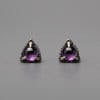 Boucles d'oreilles clous argent griffe oxyde zirconium