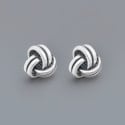 Boucles d'oreilles homme clou argent noeud celtique marin