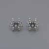 Boucles d'oreilles clous araignee argent homme femme