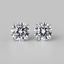 Pendientes de plata con circonitas