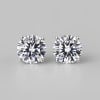 Boucles d'oreille clous homme argent zirconium - paire
