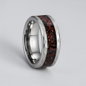 Bague homme personnalisable tungstène onyx
