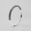 Bracciale intrecciato in argento massiccio celtico vichingo per uomo e donna
