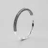 Bracelet argent massif jonc viking celtique torsade homme femme