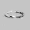 Bracelet argent massif jonc viking celtique torsade homme femme