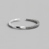 Bracelet argent massif jonc viking celtique torsade homme femme