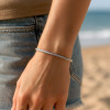 Bracelet argent massif tresse jonc ouvert homme femme