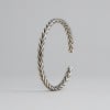 Bracelet argent massif jonc tresse homme femme