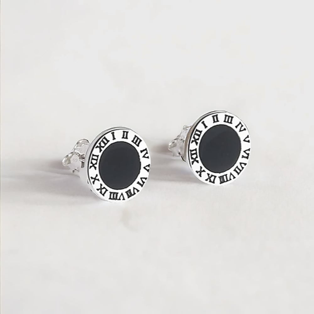 BlackAmazement Lot De 2 Boucles D'oreilles Créoles à Clapet - 13