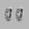 Boucles d'oreilles creoles Argent dragons ciseles zidiaque Horoscope