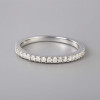 Bague 3 anneaux femme argent zirconium