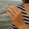 Bague alliance dome argent minimaliste homme femme