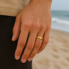Bague alliance dome argent minimaliste homme femme