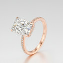 Bague argent zircon carré 3 couleurs