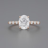 O Bague femme argent zirconium ovale 3 couleurs