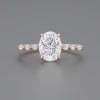 Bague femme argent zirconium ovale 3 couleurs