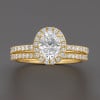 Bague de fiançailles femme double anneau argent zirconium ovale 3 couleurs