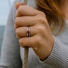 8mm Bague personnalisee homme Tungstene bois laque