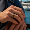 Bague personnalisee mariage homme femme tungstene minimaliste